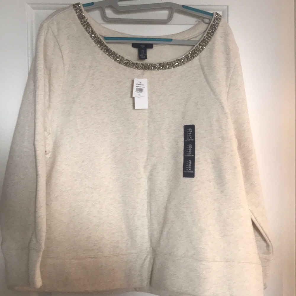 Gap Glitter Sweatshirt XL NWT